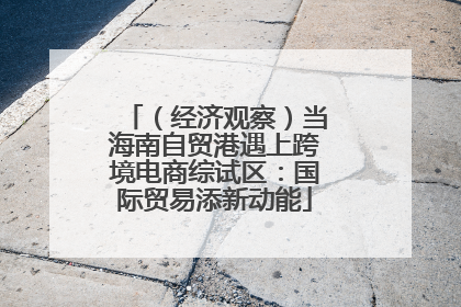 （经济观察）当海南自贸港遇上跨境电商综试区：国际贸易添新动能