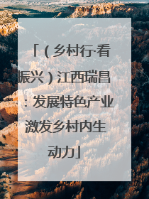 （乡村行·看振兴）江西瑞昌：发展特色产业 激发乡村内生动力