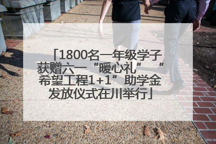1800名一年级学子获赠六一“暖心礼” “希望工程1+1”助学金发放仪式在川举行