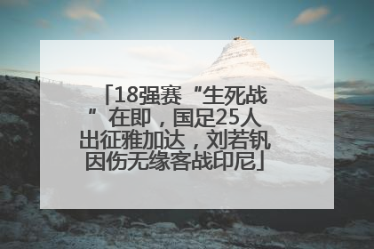 18强赛“生死战”在即，国足25人出征雅加达，刘若钒因伤无缘客战印尼