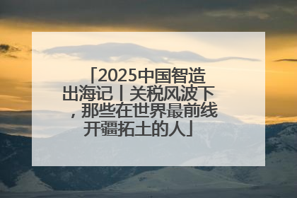 2025中国智造出海记丨关税风波下，那些在世界最前线开疆拓土的人