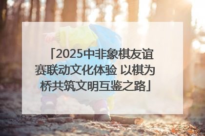 2025中非象棋友谊赛联动文化体验 以棋为桥共筑文明互鉴之路
