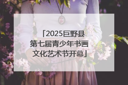 2025巨野县第七届青少年书画文化艺术节开幕