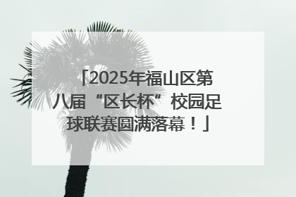 2025年福山区第八届“区长杯”校园足球联赛圆满落幕！