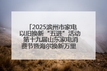 2025滨州市家电以旧换新“五进”活动 第十九届山东家电消费节暨海尔换新万里 行山东站全面启动