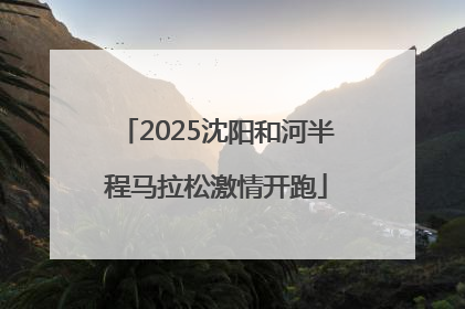 2025沈阳和河半程马拉松激情开跑