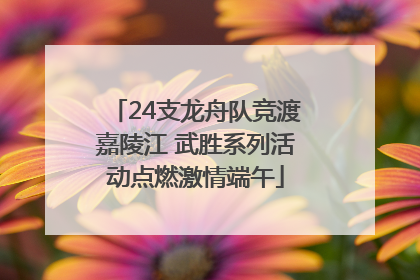 24支龙舟队竞渡嘉陵江 武胜系列活动点燃激情端午