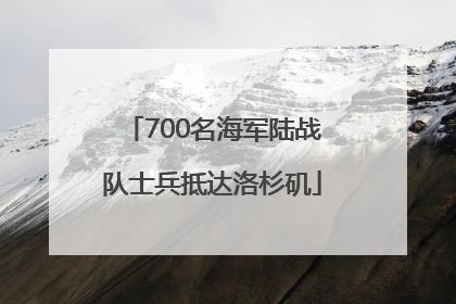 700名海军陆战队士兵抵达洛杉矶